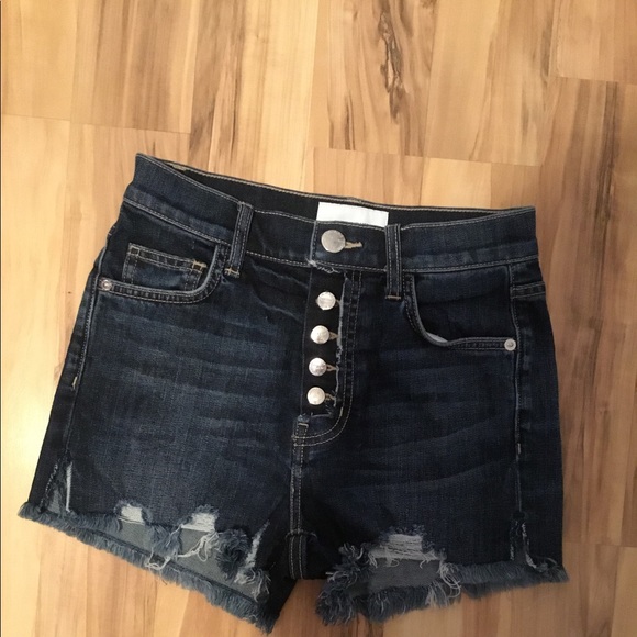 Current Elliot The Ultra Highwaist Distress Jean/Denim Short Sz 24 - Picture 6 of 8